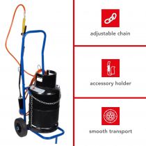 CHARIOT PORTE-BOUTEILLE DE GAZ (QT118)