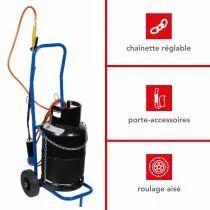 CHARIOT PORTE-BOUTEILLE DE GAZ (QT118)