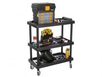 CHARIOT PORTE-OUTILS - 3 ÉTAGÈRES - 75 x 37.5 x 92 cm (MP77)