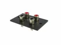 Chassis 2 x 2 rca femelle
