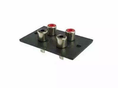Chassis carre femelle rca - nickel
