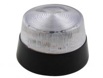 CLIGNOTANT À LED - TRANSPARENT - 12 VCC - ø 77 mm (HAA40WN)