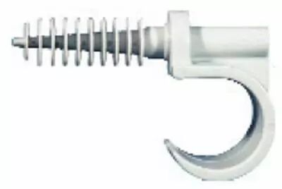 Clips de fixation avec cheville pour tube Diam.16, boite de 100