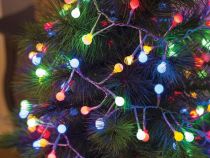 Clusterlight LED - 3 m - 176 boules multicolores - fil transparent - 24 V (CLL-LED-3.0-176-24V-MC)