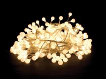 Clusterlight LED - 3.2 m - 256 boules - blanc chaud - câble transparent - 24 V (CLL-LED-3.2-256-24V-UW)