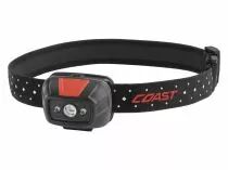 COAST - FL19 - LAMPE FRONTALE - INTENSIT&Eacute; R&Eacute;GLABLE - LUMI&Egrave;RE ROUGE/BLANC - 320 LUMEN (LCOAFL19-BL)