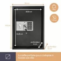 Coffre &Agrave; Cl&eacute;s - 45 X 36 X 12 Cm - 71 Cl&eacute;s (BG80022)