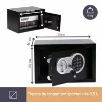 Coffre-Fort &Eacute;lectronique - 20 X 31 X 20 Cm (BG90017)