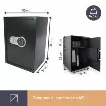Coffre-Fort &Eacute;lectronique - 50 X 35 X 31 Cm (BG90020)