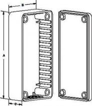 Coffret abs noir 120x65x36