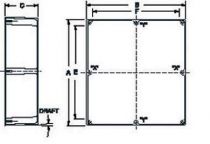 Coffret aluminium 100x50x21