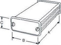 Coffret aluminium anodise clair 120x78x43