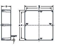 Coffret aluminium etanche 110,5x81,5x40