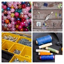 Coffret de rangement en plastique avec bacs amovibles - 19 (OSC19)