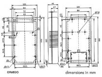 Coffret en abs - gris - open display - tilt (G968GO)