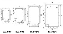 Coffret en plastique 110x70x48mm alu pl. - bleu (TKP2B)