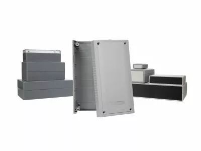 Coffret en plastique moule - gris fonce 190 x 100 x 60mm (G422)