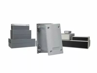 Coffret en plastique moule - gris fonce 90 x 50 x 24mm (G403)