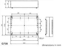 Coffret etance en abs 260x180x65 gris clair (G758)