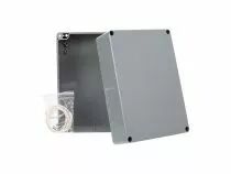 Coffret etanche en abs - gris fonce 171 x 121 x 80mm (G340)