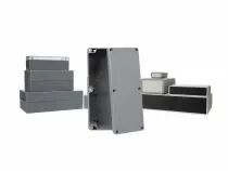 Coffret etanche en abs - gris fonce 195 x 80 x 55mm (G346)