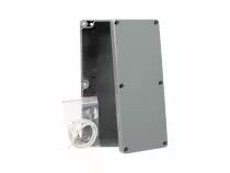 Coffret etanche en abs - gris fonce 195 x 80 x 55mm (G346)