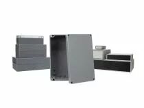 Coffret etanche en abs - gris fonce 200 x 120 x 75mm (G373)