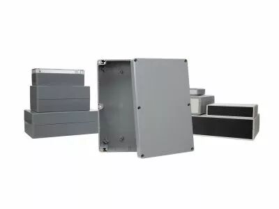 Coffret etanche en abs - gris fonce 222 x 146 x 55mm (G317)