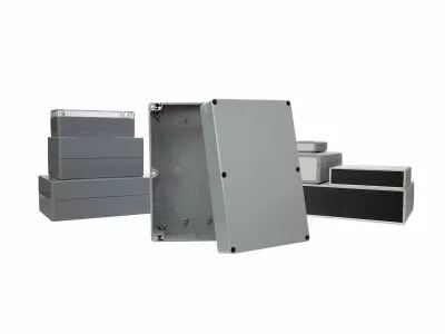 Coffret etanche en abs - gris fonce 222 x 146 x 75mm (G353)