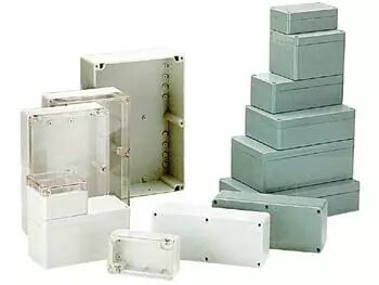 Coffret etanche en abs - gris fonce 64 x 58 x 35mm (G302)