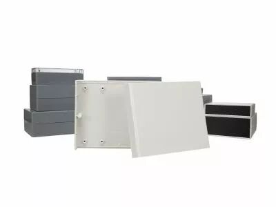 Coffret etanche en abs 140x110x35 gris clair (G738)