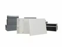 Coffret etanche en abs 140x110x35 gris clair (G738)