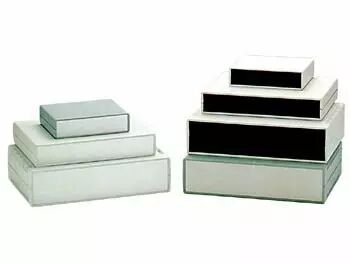 Coffret etanche en abs avec fentes d aeration - gris clair (G758V)