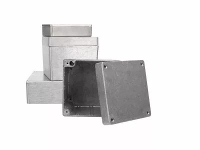 COFFRET ETANCHE EN ALUMINIUM - 120.5 x 120.5 x 101.5mm