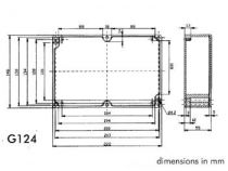 Coffret etanche en aluminium - 222 x 146 x 55mm (G124)