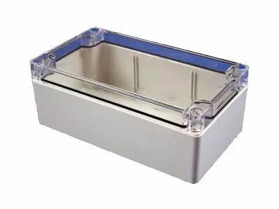 Coffret polycarbonate etanche couvercle