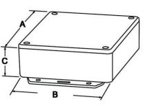 Coffret polystyrene noir 150x80x46