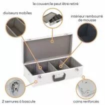 Coffret pour 80 cds - 565 x 265 x 170mm (1823-560)