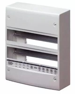 Coffret standard francais - en saillie - sans porte - �quip�s de bornier - 26modules (13x2) - ip30 ral9016