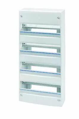 Coffret standard francais - en saillie - sans porte - �quip�s de bornier - 52modules (13x4) - ip30 ral9016 (GW40504)
