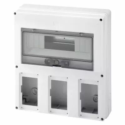 Coffret verticaux vide 3 pour prises combibloc - ip55 (GW66493)
