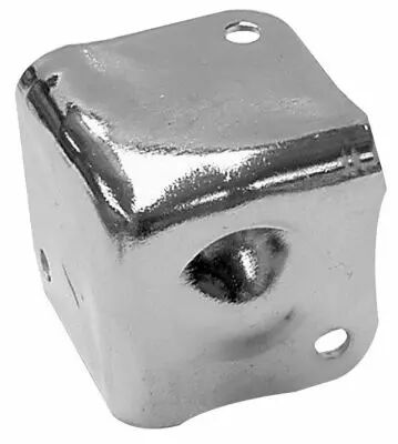 Coin de protection pour enceintes, blanc metallique, 38 x 38mm x 90� (VDAC22)