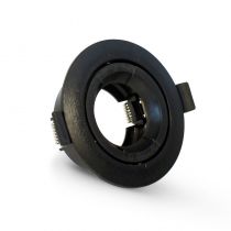 COLLERETTE 1/4 DE TOUR SUPPORT DE SPOT DIAM 90MM NOIR ORIENT PC (77042)