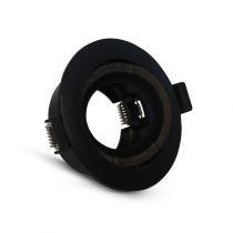 COLLERETTE 1/4 DE TOUR SUPPORT DE SPOT DIAM 90MM NOIR ORIENT PC (77042)