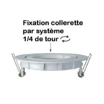 COLLERETTE 1/4 DE TOUR SUPPORT DE SPOT DIAM 93MM BLC ORIENT  (7711)