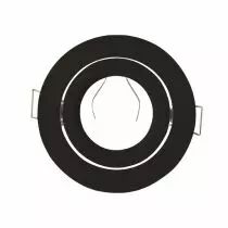 COLLERETTE 1/4 DE TOUR SUPPORT DE SPOT DIAM 93MM NOIR ORIENT  (77110)