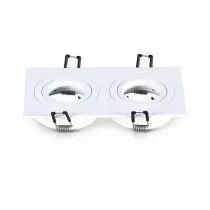 COLLERETTE CARRE DECLIPS SUPPORT DE SPOT 175 X 93MM DOUBLE BLC ORIENT (7717)