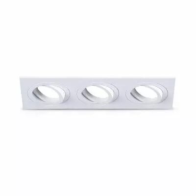 COLLERETTE CARRE DECLIPS SUPPORT DE SPOT 258 X 93MM TRIPLE BLC ORIENT (77170)