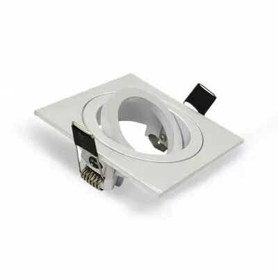 COLLERETTE CARRE DECLIPS SUPPORT DE SPOT 88 X 88MM BLC ORIENT (7714)
