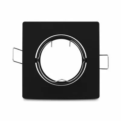 COLLERETTE CARRE SUPPORT DE SPOT 82 X 82MM NOIR ORIENT  (77080)
